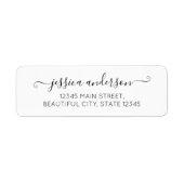 Elegante moderne Kalligrafie Script Black Gray (Vorne)