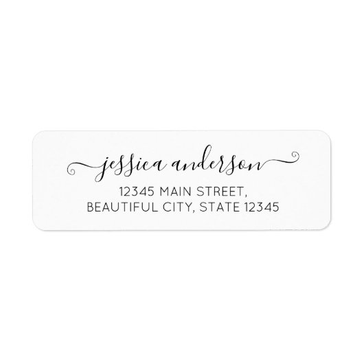 Elegante moderne Kalligrafie Script Black Gray (Vorne)