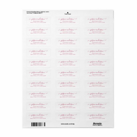 Elegante moderne Kalligrafie Script Burgundy Red (Vorne)