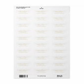 Elegante moderne Kalligrafie Script Classic Gold (Vorne)