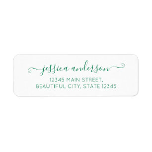Elegante moderne Kalligrafie Script Forest Green