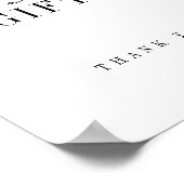 Elegante, moderne Karten und Geschenke-Zeichen Poster (Ecke)