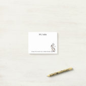 Elegante Moderne Kitty, Cat Mama, Funny Personalis Post-it Klebezettel (Auf Schreibtisch)