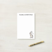 Elegante Moderne Kitty, Cat Mama, lustig Personali Post-it Klebezettel (Auf Schreibtisch)