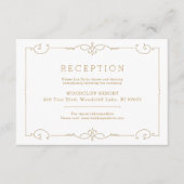 Elegante moderne klassische Hochzeitskarte Begleitkarte (Vorderseite)