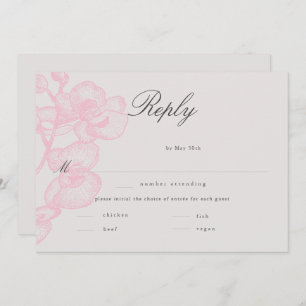 Elegante Moderne klassische Orchidee Hochzeitsfeie