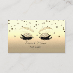 Elegante Moderne, Konfetti, Gold Glitzernde Falsch Visitenkarte