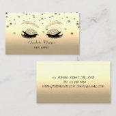 Elegante, moderne, konfetti-, goldene Glitterie-Im Visitenkarte (Vorne/Hinten)