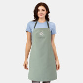 Elegante moderne Kopf-Spa-Schürze für Mitarbeiter Schürze (Getragen)