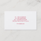 elegante, moderne, kreative Visitenkarten Visitenkarte (Rückseite)