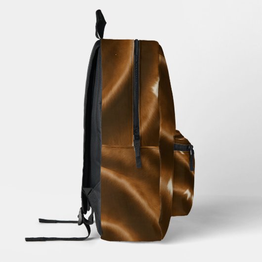 Elegante moderne Kuh Imitate Leather Collection Bedruckter Rucksack (Links)