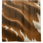 Elegante moderne Kuh Imitate Leather Collection Duschvorhang (Vorderseite)