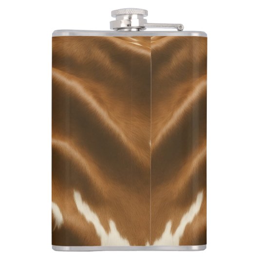 Elegante moderne Kuh Imitate Leather Collection Flachmann (Rückseite)