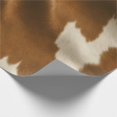 Elegante moderne Kuh Imitate Leather Collection Geschenkpapier (Ecke)