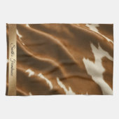 Elegante moderne Kuh Imitate Leather Collection Geschirrtuch (Horizontal)