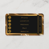 Elegante moderne Kuh Imitate Leather Collection Visitenkarte (Rückseite)