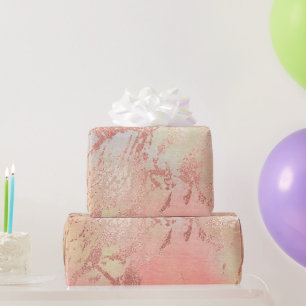 Elegante moderne Küken Rose goldfarben Aquarell f Geschenkpapier