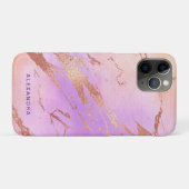 Elegante moderne Küken Rose goldfarben Aquarell fa Case-Mate iPhone Hülle (Rückseite (Horizontal))