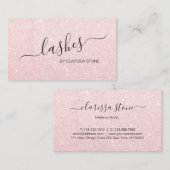 Elegante moderne Küken-RosengoldGlitterpeitschen Visitenkarte (Vorne/Hinten)