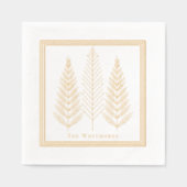 Elegante Moderne Kunst, Dichtung und Musik Servietten Mit Folie (Vorderseite)