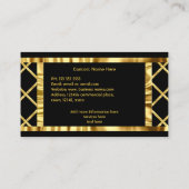 Elegante Moderne Kunst, Dichtung und Musik Visitenkarte (Rückseite)