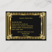 Elegante Moderne Kunst, Dichtung und Musik Visitenkarte (Rückseite)