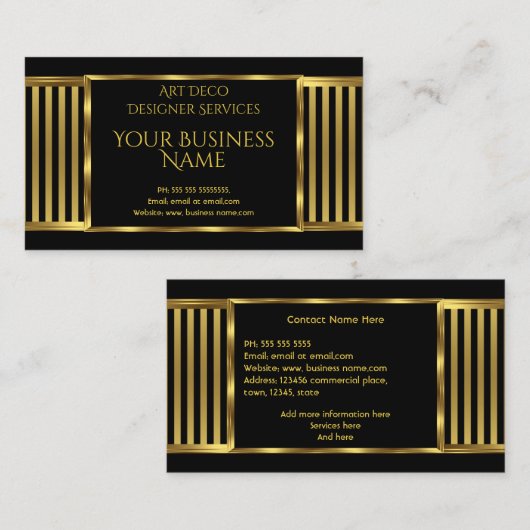 Elegante Moderne Kunst, Dichtung und Musik Visitenkarte (Vorne/Hinten)