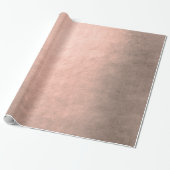 Elegante moderne Kupfergold-Rose Geschenkpapier (Ungerollt)