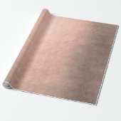 Elegante moderne Kupfergold-Rose Geschenkpapier (Ungerollt)
