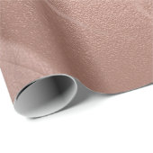 Elegante moderne Kupfergold-Rose mit rosa Marmor Geschenkpapier (Rolleneckpunkt)