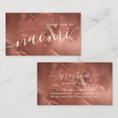 Elegante moderne Kupfersprühtans aus Kupfergold-Ro Visitenkarte (Vorne/Hinten)