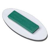 Elegante moderne Kupferstich-Rose Namenschild (Rückseite)