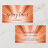 Elegante moderne Kupferstrahltans aus Rose Gold Visitenkarte (Vorne/Hinten)