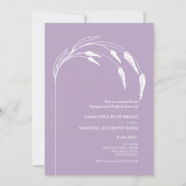 Elegante, moderne Lavenderbindungspartei Einladung