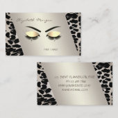Elegante Moderne,Leopard Print,Imitate Lashes Visitenkarte (Vorne/Hinten)