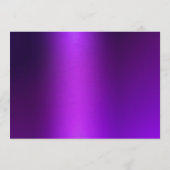 Elegante moderne leuchtende Violett Hochzeits-Zeit Programm (Rückseite)
