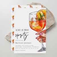 Elegante Moderne Liebe im First Spritz Brautparty