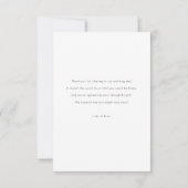 Elegante Moderne Liebe und Dank Gold Foto Hochzeit Dankeskarte (Rückseite)