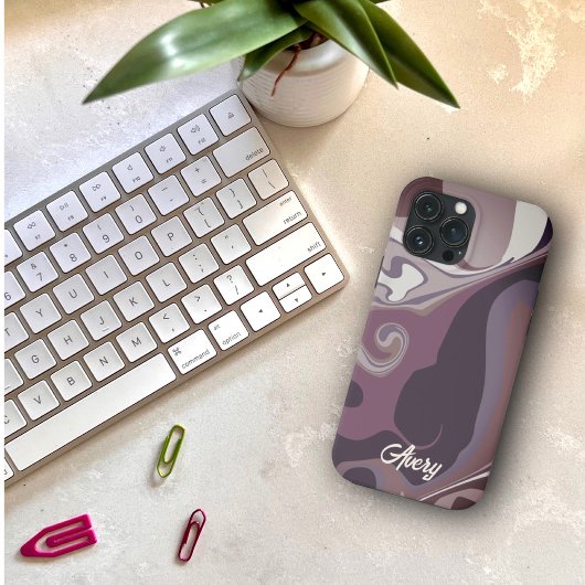 Elegante, moderne, Lila Inspiritivität Case-Mate iPhone Hülle