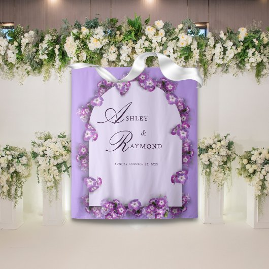 Elegante Moderne Lila Lilac Wandteppich