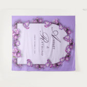 Elegante Moderne Lila Lilac Wandteppich (Vorderseite (Horizontal))