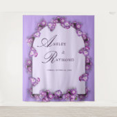 Elegante Moderne Lila Lilac Wandteppich (Vorderseite)