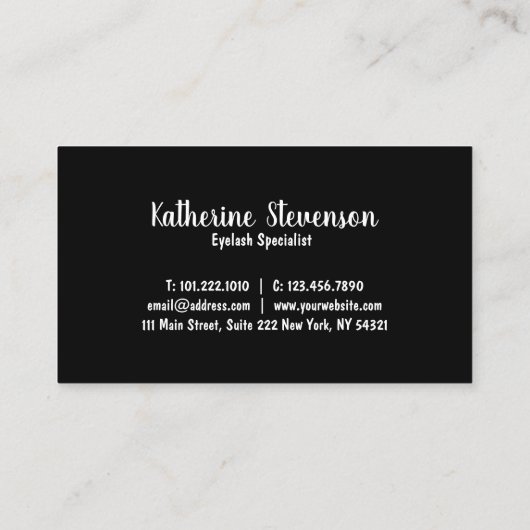 Elegante moderne lila u. violette visitenkarte (Rückseite)