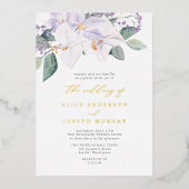 Elegante Moderne Lila Wasserpfeifen Folieneinladung (Vorderseite)