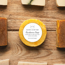 Elegante moderne Logo-Hand-Seifenlabel Runder Aufkleber