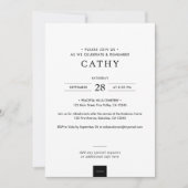 Elegante Moderne Love Memory Arch Foto Beerdigung Einladung (Vorderseite)