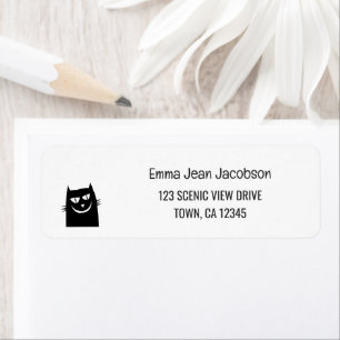 Elegante moderne lustige Katze Grinsen Absenderadr