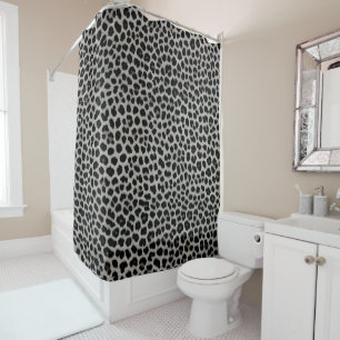 Elegante, moderne Luxus-Kollektion Weißer Leopard Duschvorhang