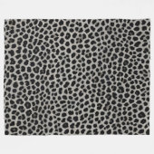 Elegante, moderne Luxus-Kollektion Weißer Leopard Fleecedecke (Vorderseite (Horizontal))