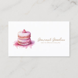 Elegante moderne Macaron Bäckerei Business Card Visitenkarte
